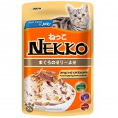 Nekko Tuna With Katsuobushi Pouch Cat Food 70g 1 box (12 pouches)